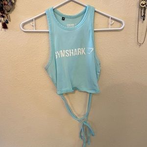 Blue ribbon Gymshark tank top
